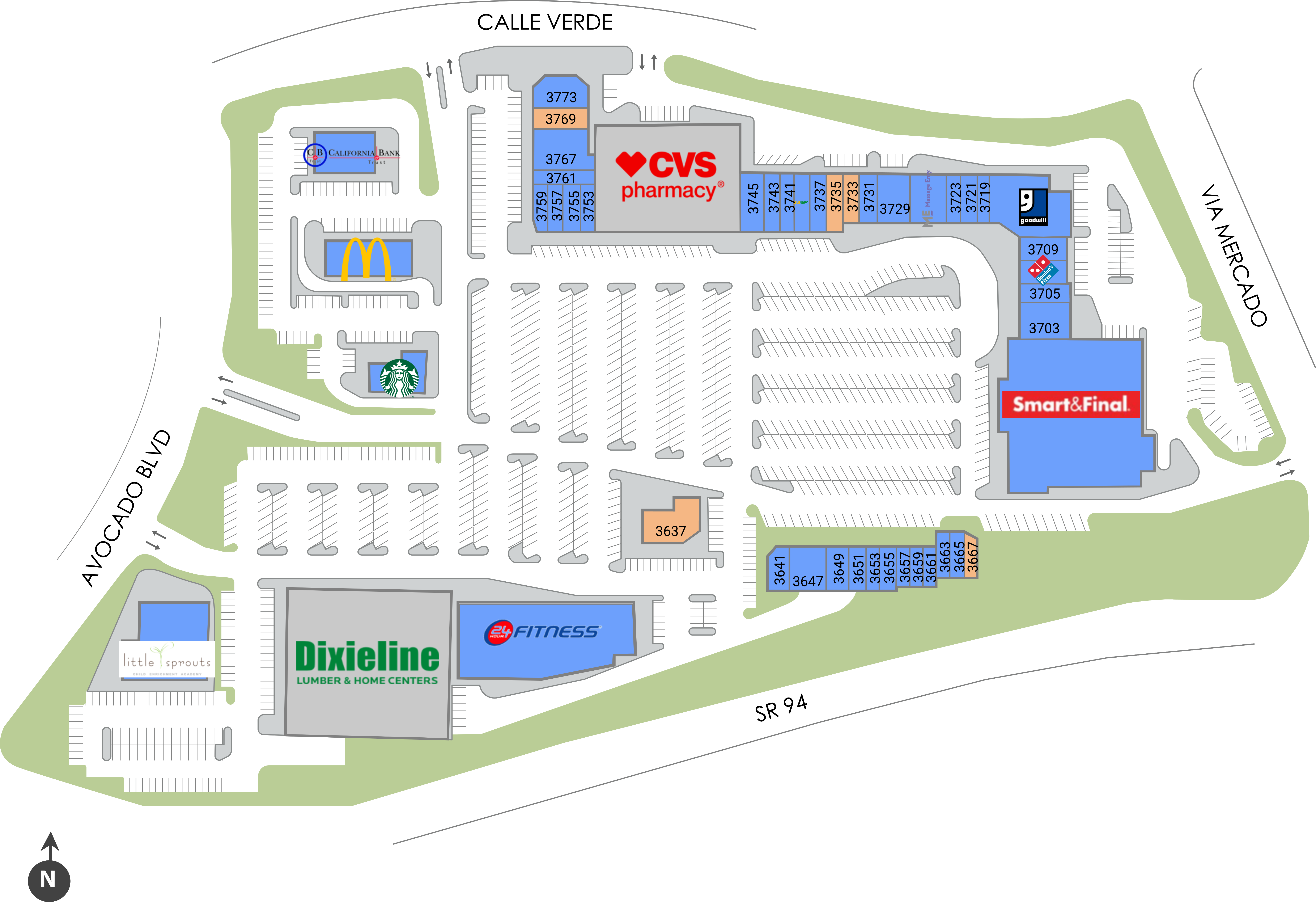 Rancho San Diego Village Site Plan
