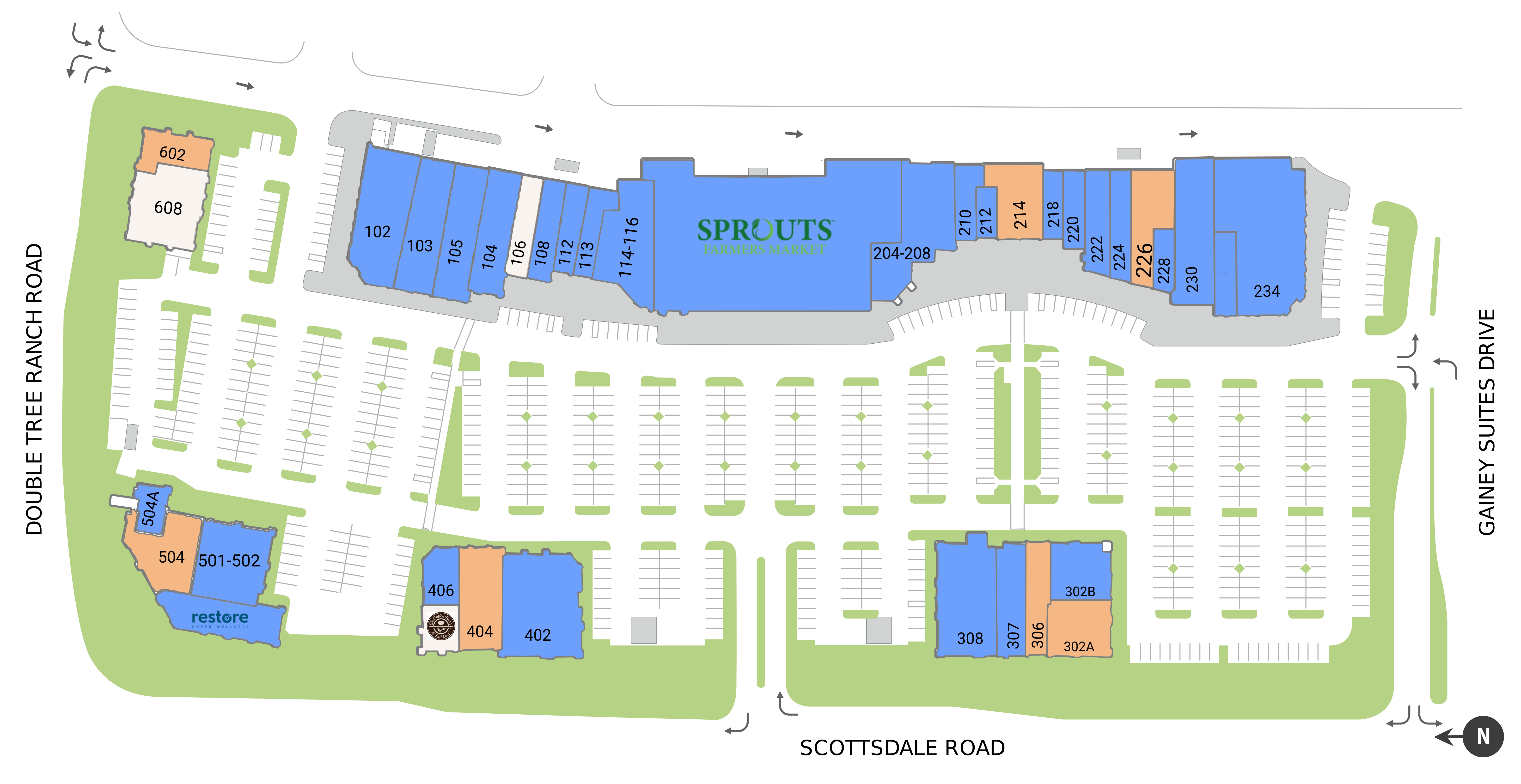 The Shops At Gainey Village Site Plan