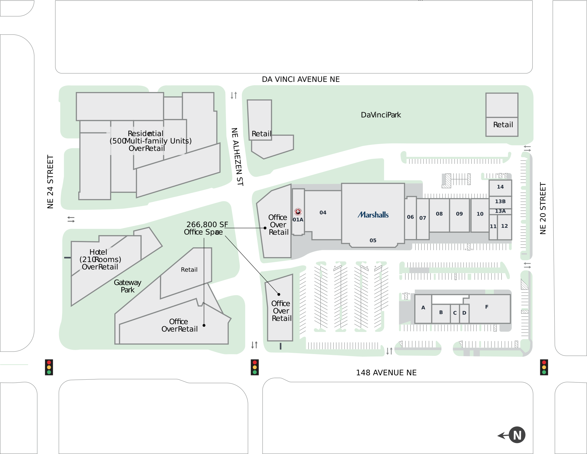 Overlake Fashion Plaza Site Plan