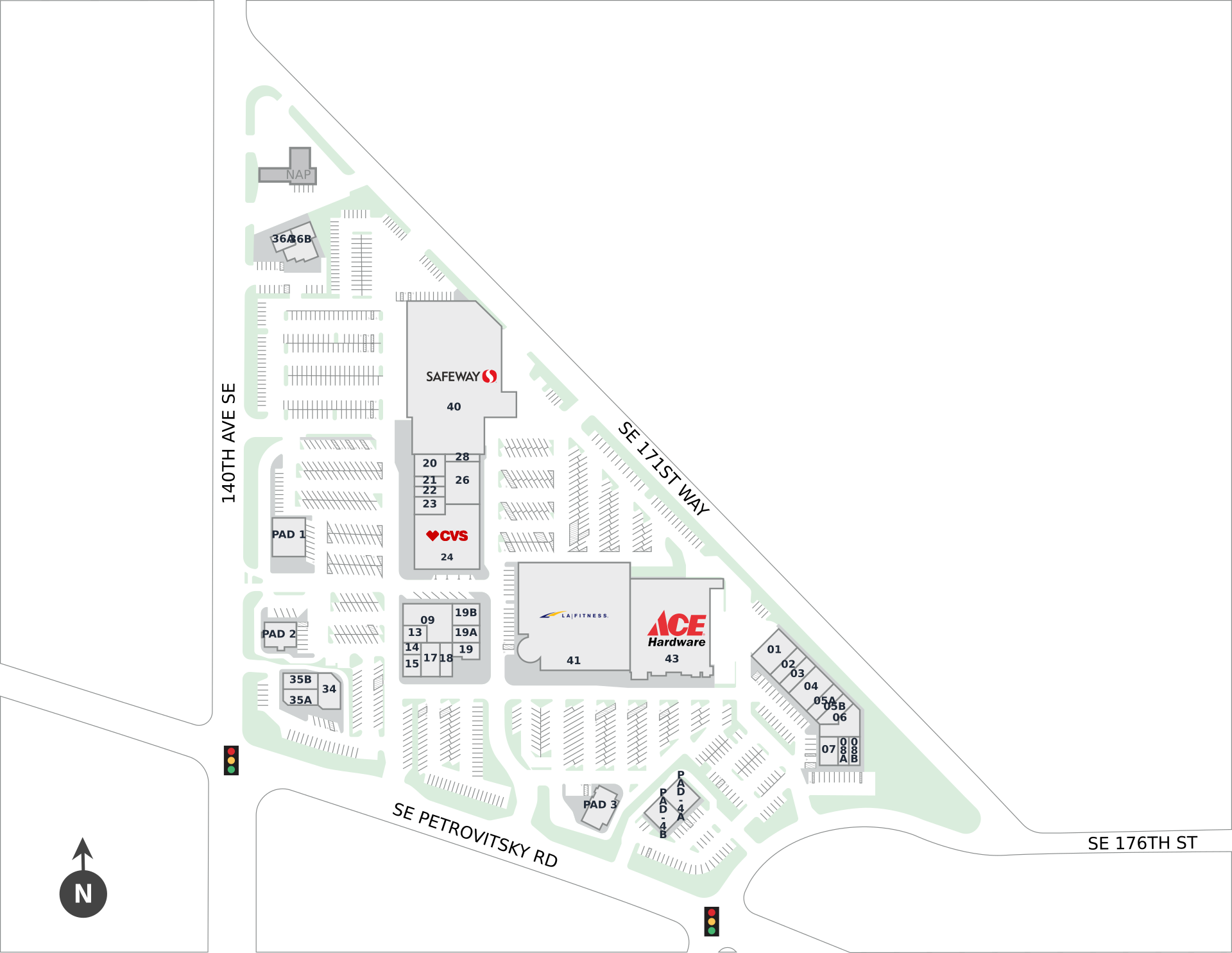 Fairwood Shopping Center Site Plan