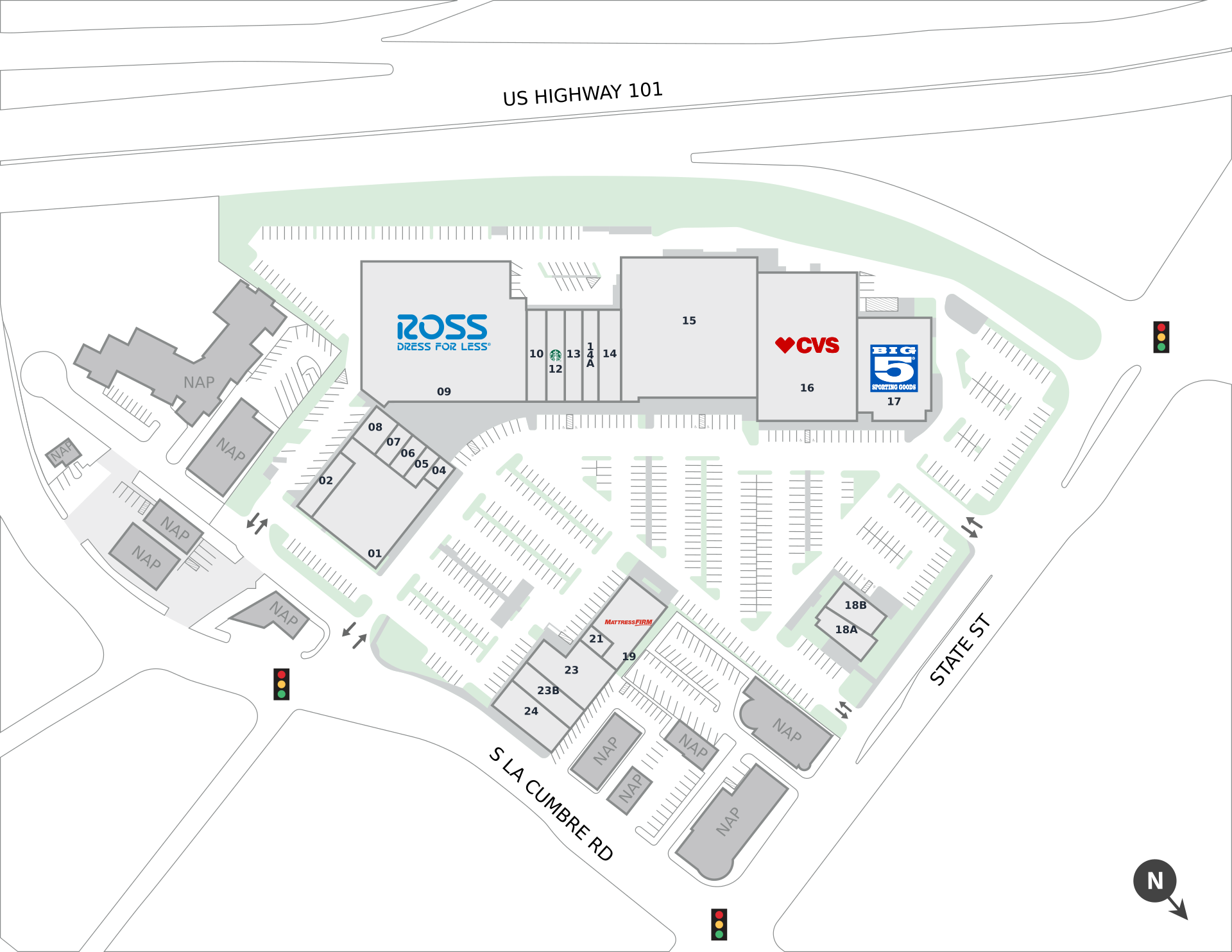 Five Points Shopping Center Site Plan
