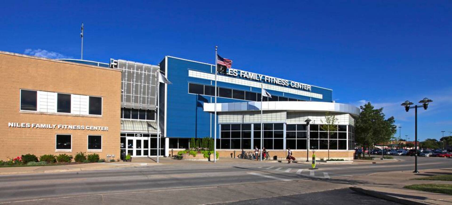 Civic Center Plaza in Niles, Illinois