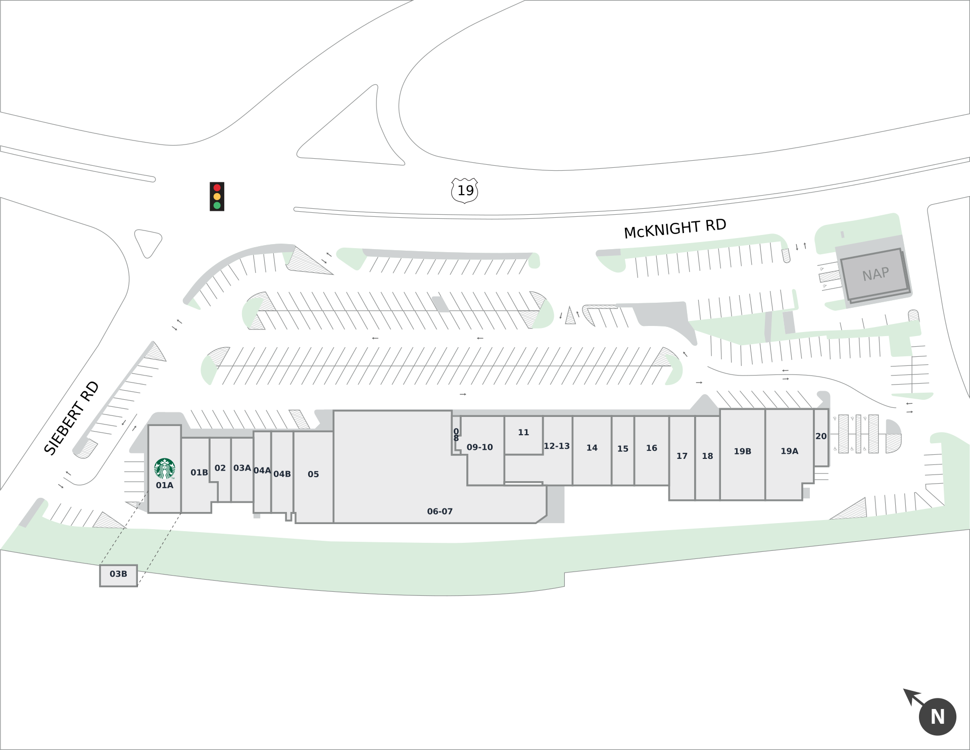 Mcknight Siebert Shopping Center Site Plan
