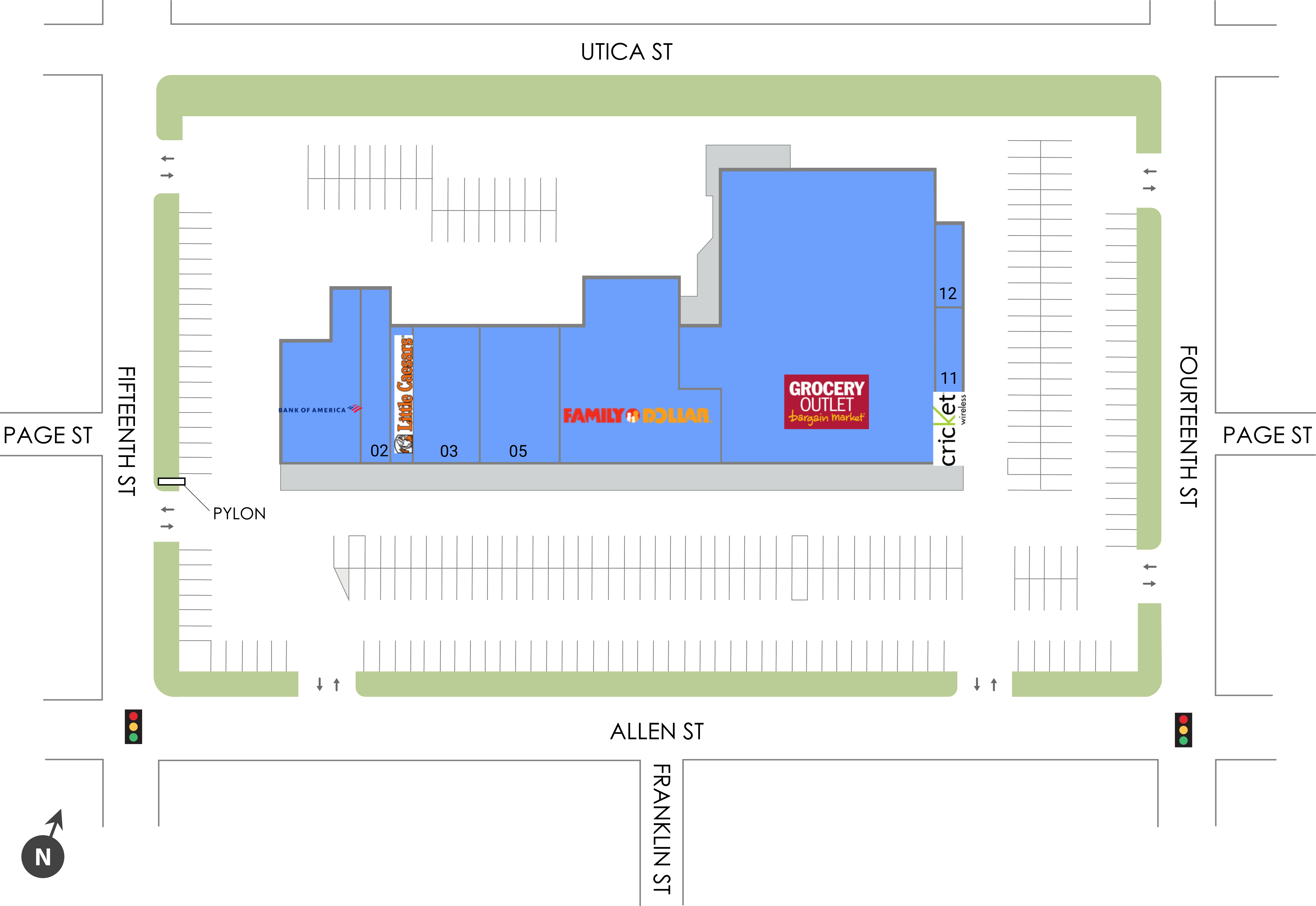 Allen Street Shopping Center Site Plan