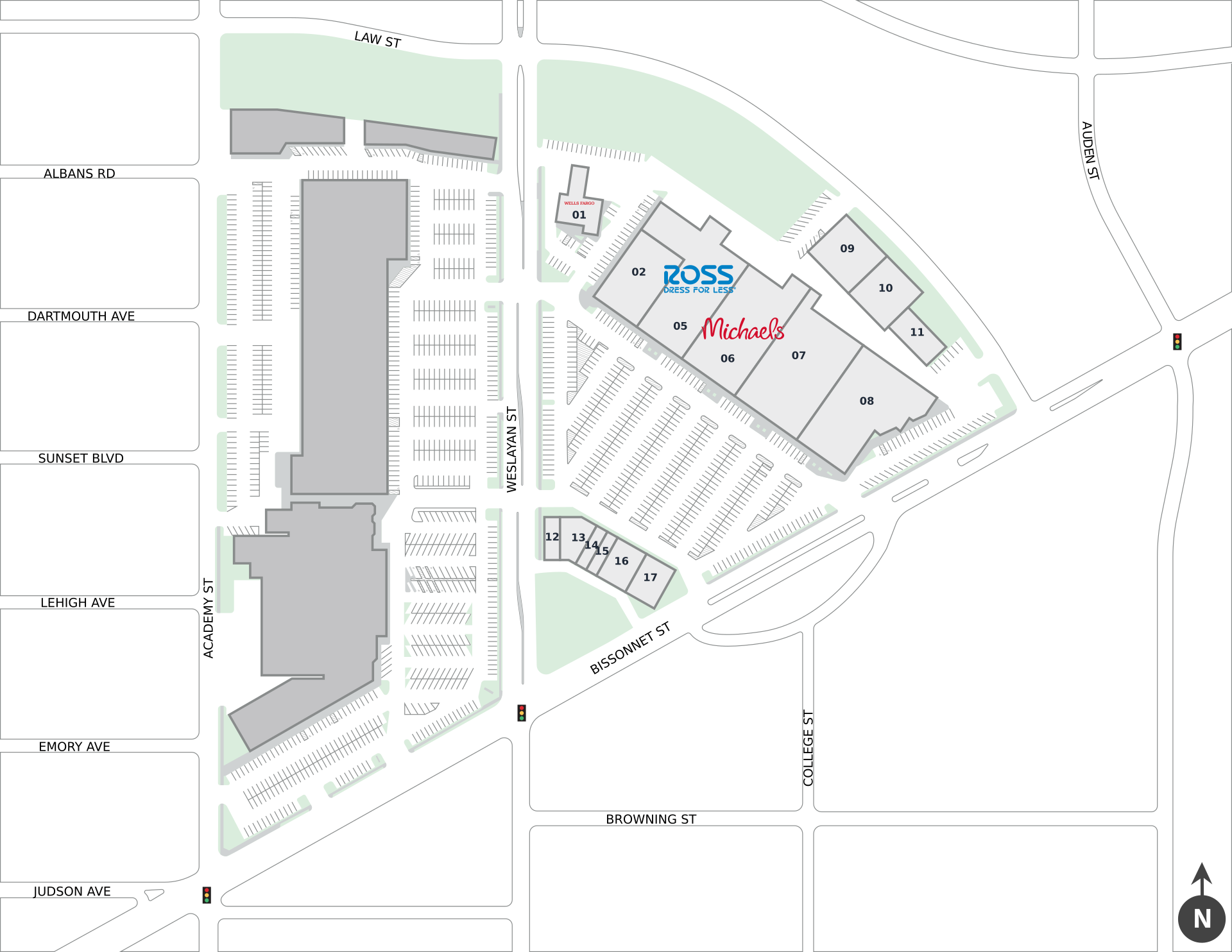 Weslayan Plaza East Site Plan