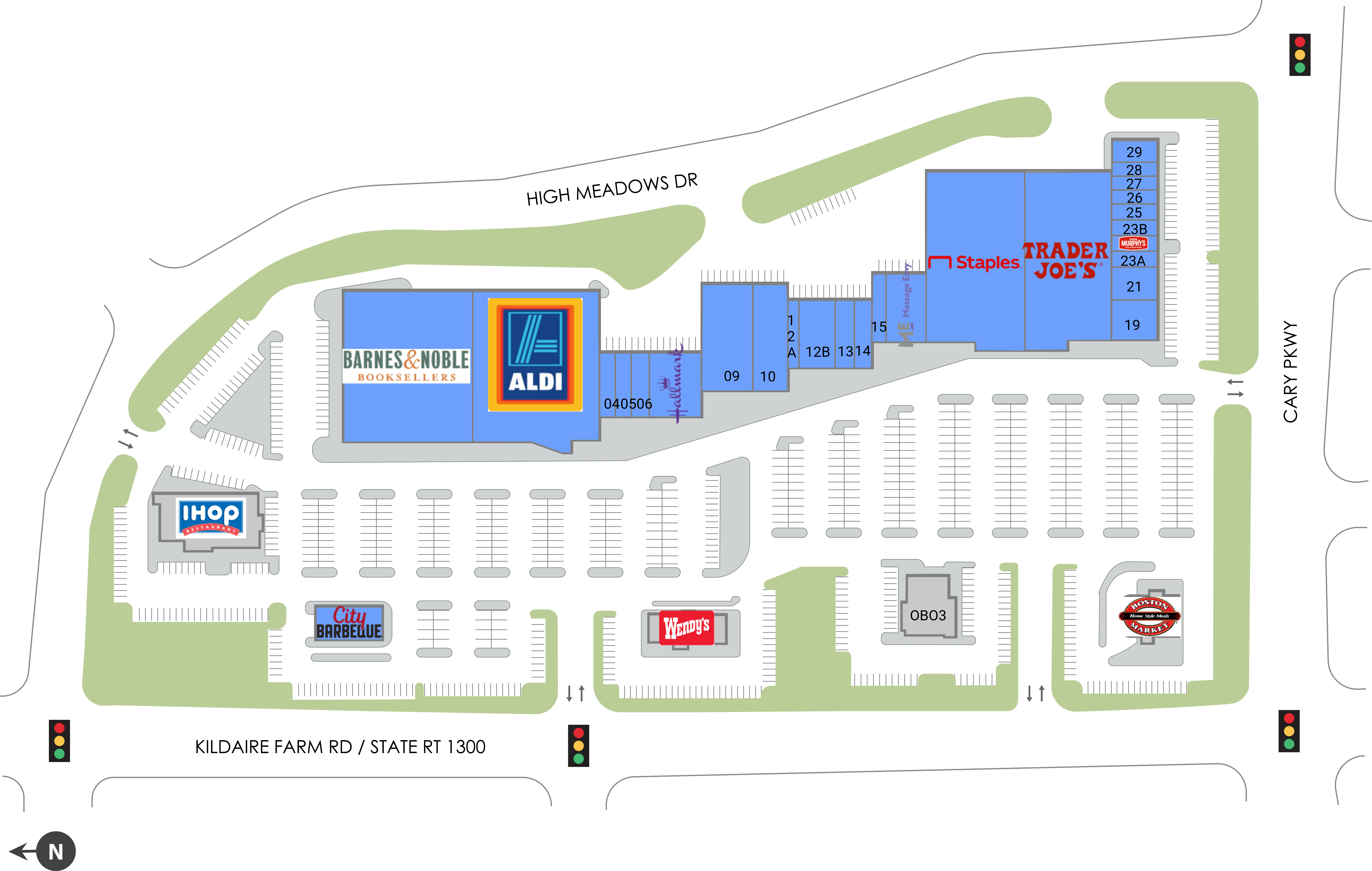 Shoppes Of Kildaire Site Plan
