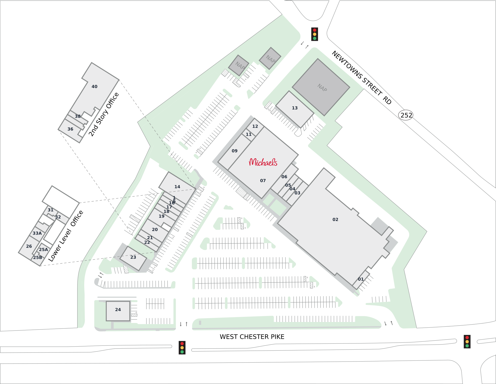Newtown Square Shopping Center Site Plan