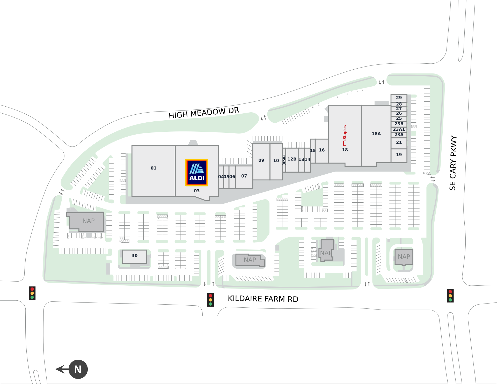 Shoppes Of Kildaire Site Plan