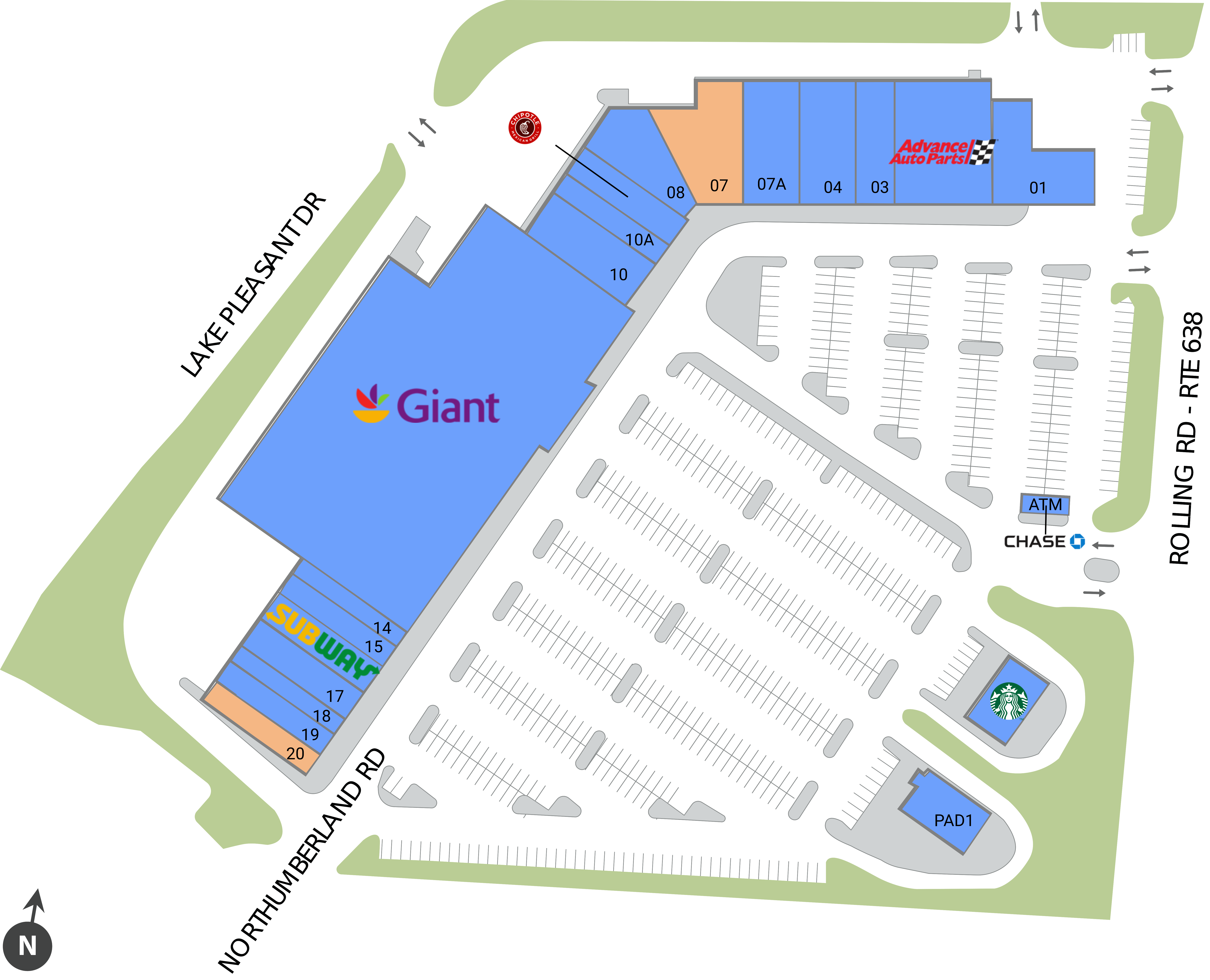 Saratoga Shopping Center Site Plan