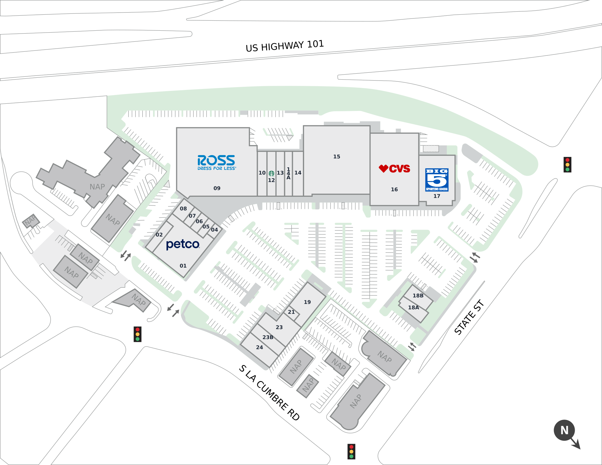 Five Points Shopping Center Site Plan