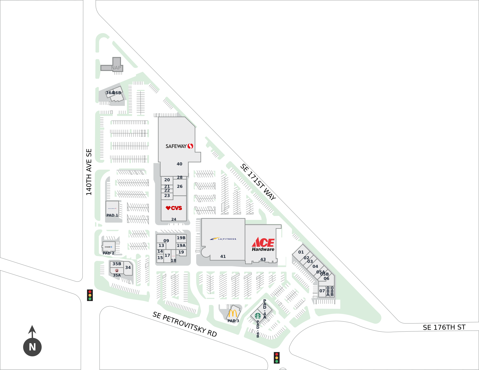 Fairwood Shopping Center Site Plan