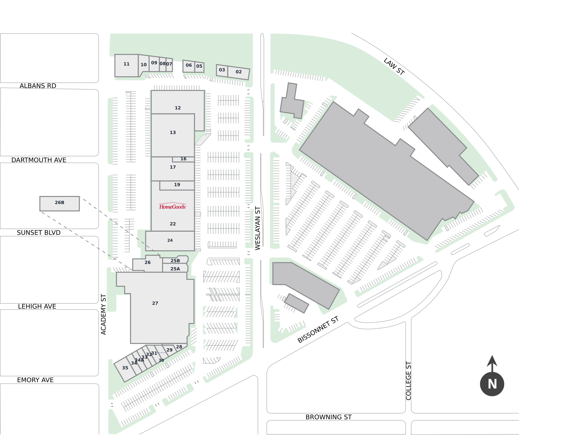 Weslayan Plaza West Site Plan