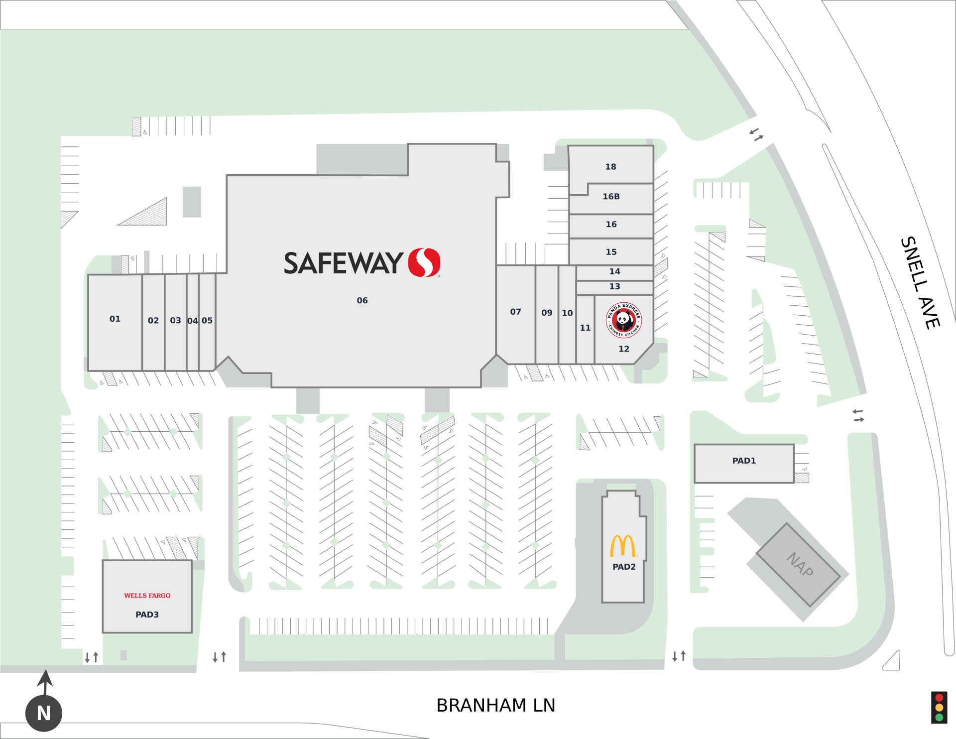 Snell & Branham Plaza Site Plan