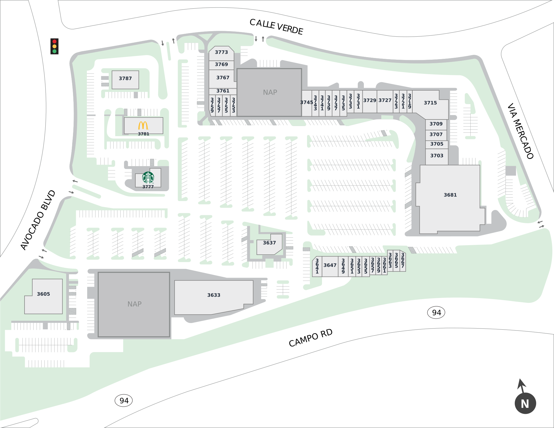 Rancho San Diego Village Site Plan