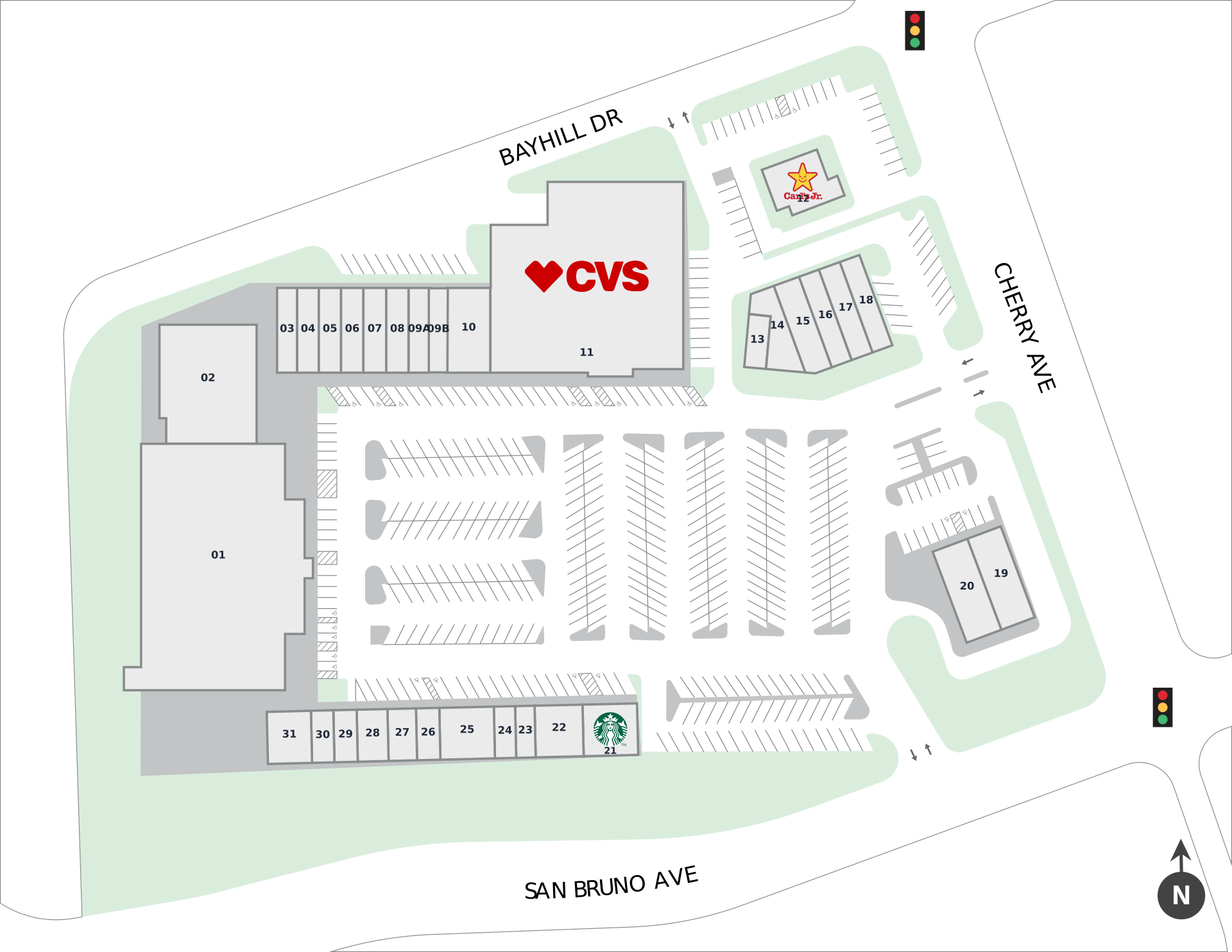 Bayhill Shopping Center Site Plan